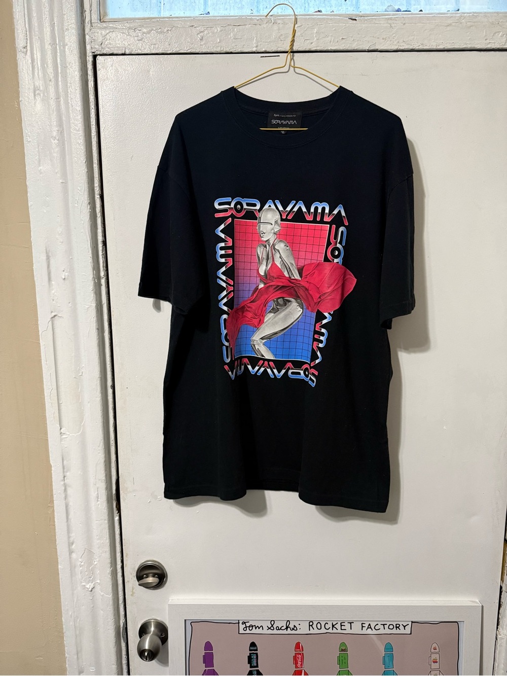 Medicom Toy X Hajime Sorayama Sexy Robot Tee T-Shirt size XL